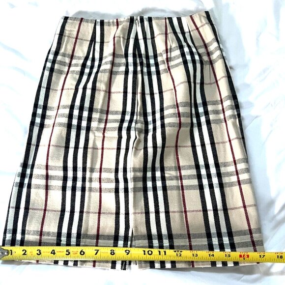 SUPER CUTE BURBERY STYLE BROWN PLAID MINI DRESS SKIRT 100% COTTON NEW W/O TAG - Picture 12 of 14